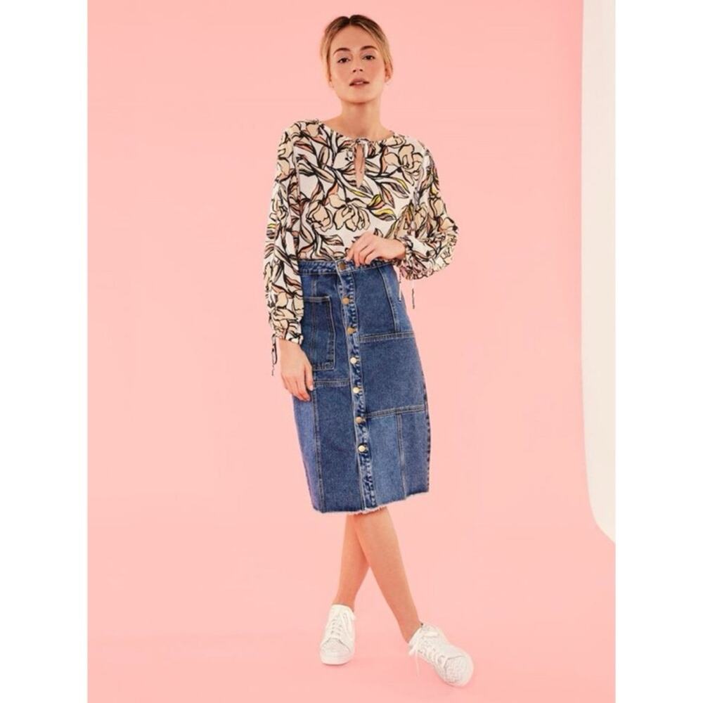 SUNCOO Louise Floral Blouse